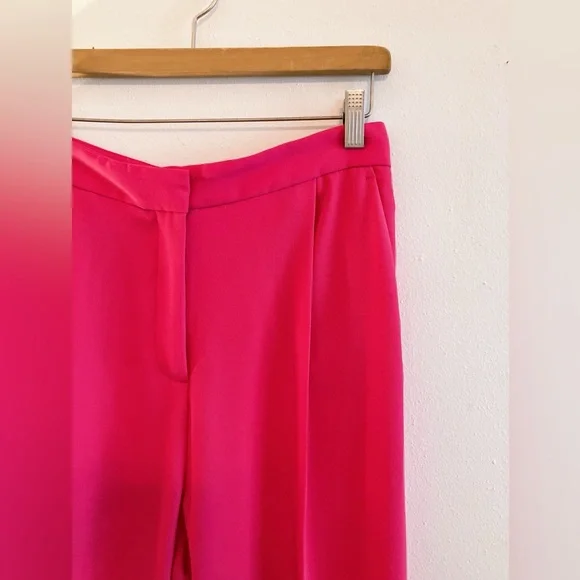 🏷️Zara Fuschia Pink Wide Leg Trouser Pants High Rise Office Siren menswear - Picture 5 of 16